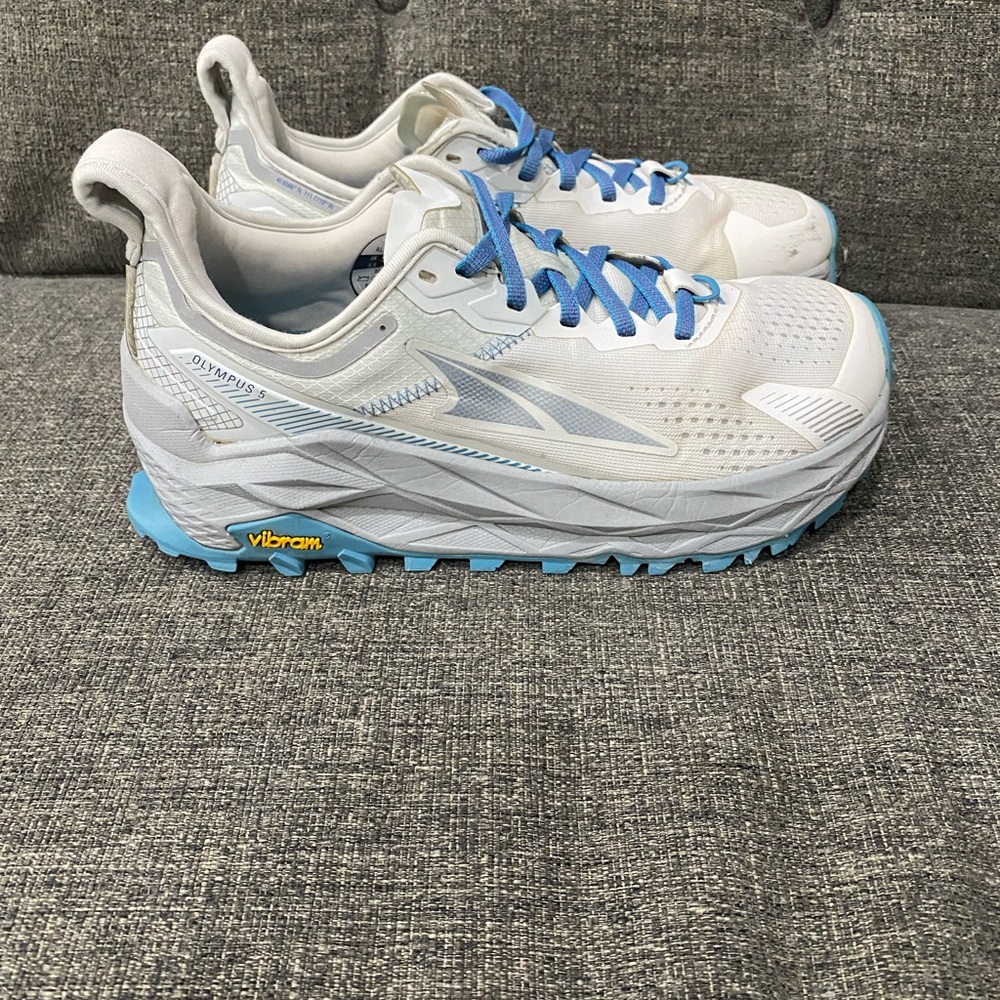 Altra Women's White & Light Blue Olympus Trail Running Shoes
